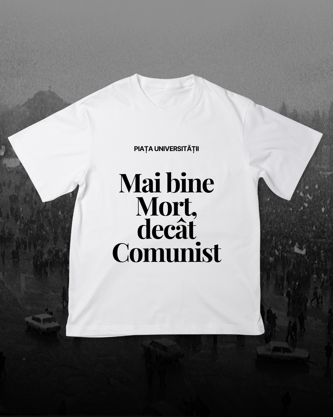 Tricou bumbac "Mai Bine Mort decât Comunist"