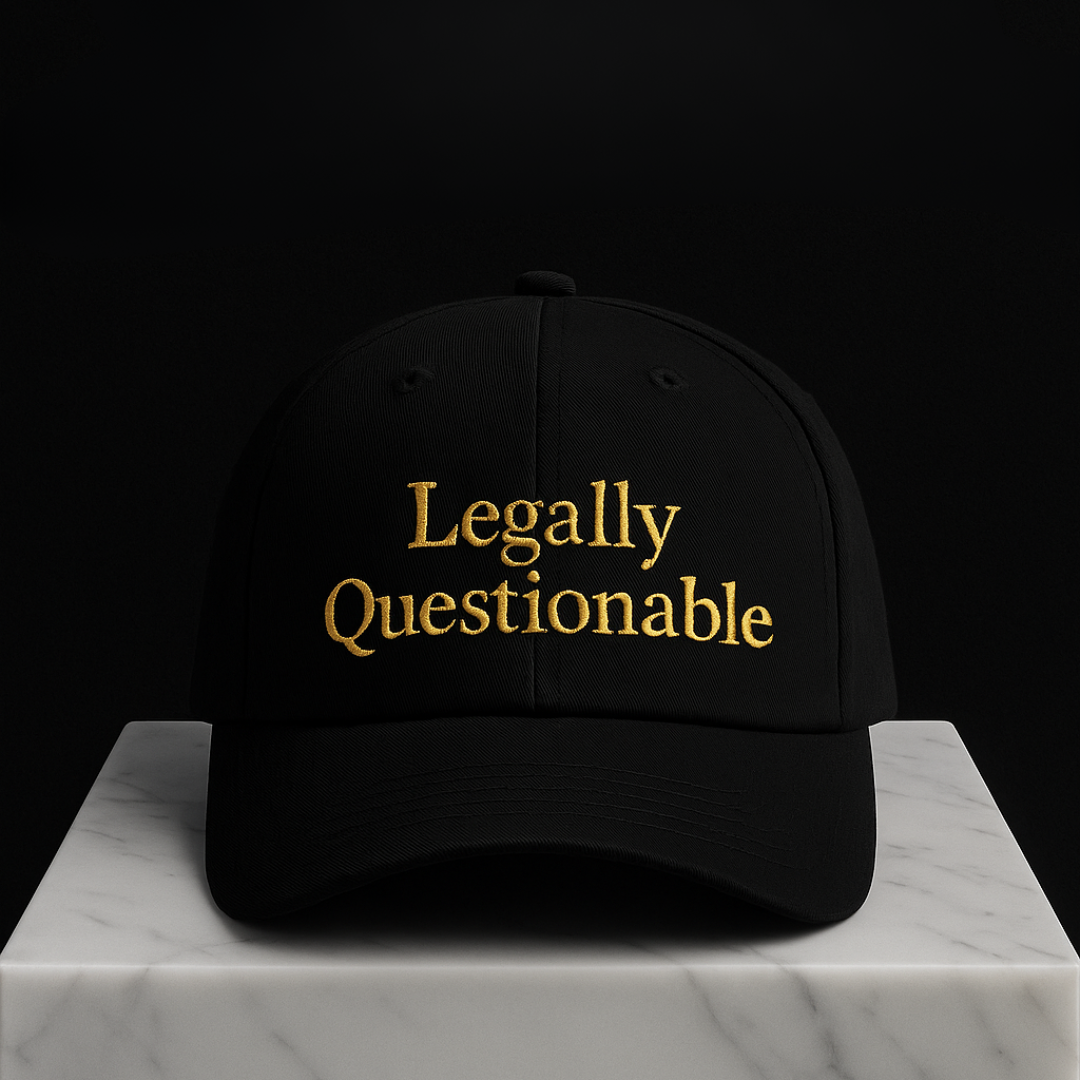 Legally Questionable 100% Cotton Guilty Rich Cap