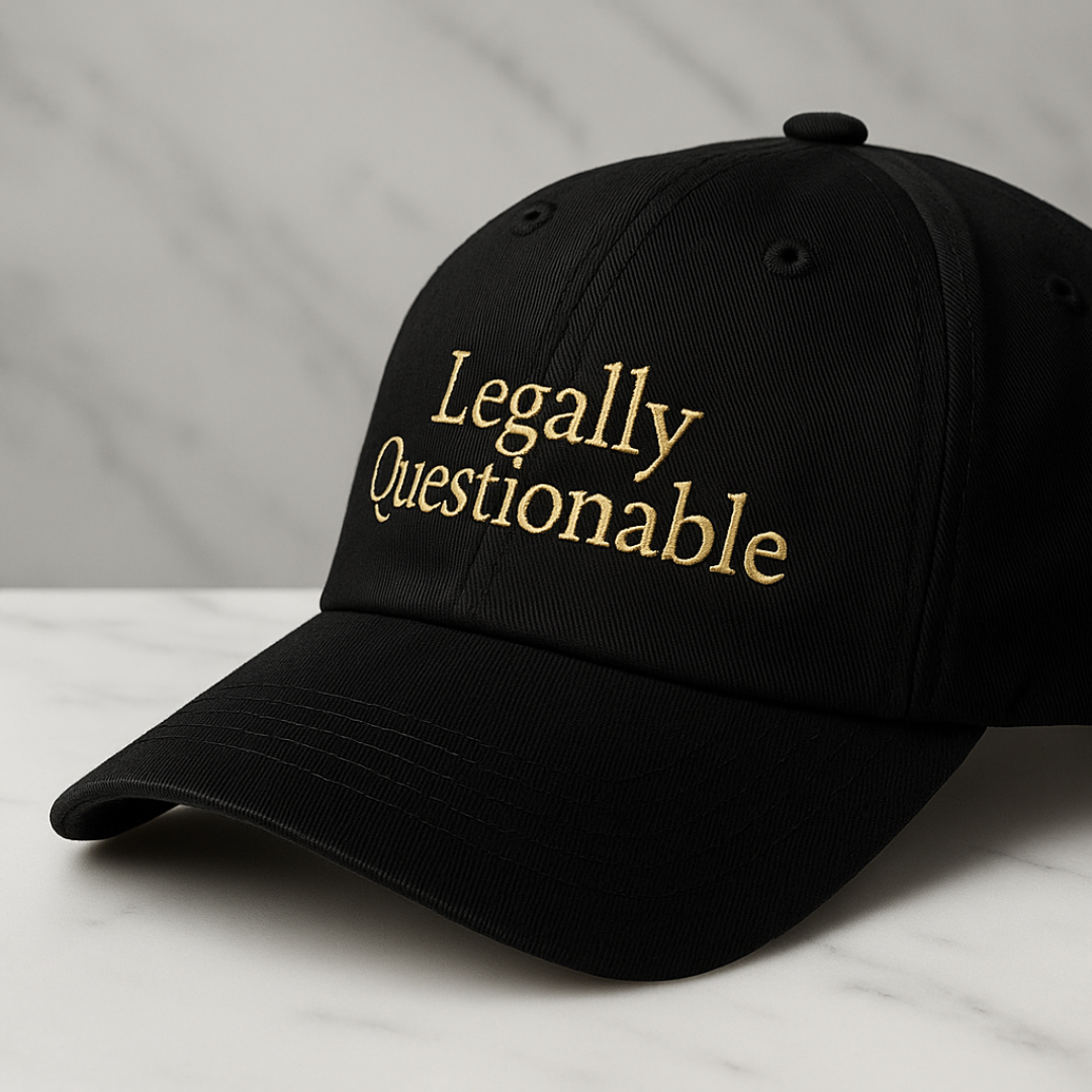Legally Questionable 100% Cotton Guilty Rich Cap