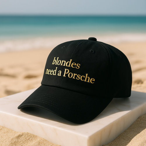 blondes need a Porsche 100% Cotton Guilty Rich Cap